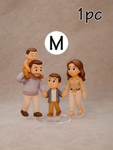 LICVIC Customized Cartoon Portrait Standee Decor Gift, Cute Couple And Family Photo Display, Customizable Picture Home Desk, Personalized Photo Figure Keepsake, Birthday, Anniversary, Graduation, Room Decor, Custom Image Upload Option, Office Decor - Style a - View 11