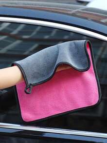 Pink Car Cleaning Kit, Includes 3pcs Car Wet Wipes, 1 Pack Car Cleaning Soft Gel, 1 Car Windshield Wiper, Pink Car Accessories, Car Supplies, Car Essentials - A - View 2