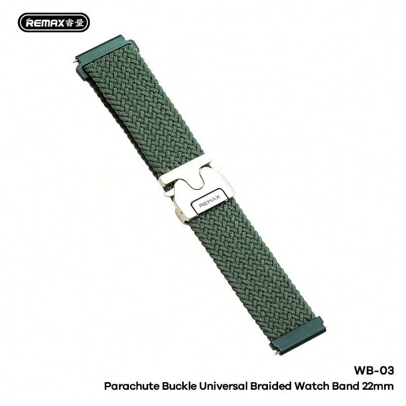 REMAX Parachute Buckle Nylon Braided Elastic Strap, Universal Fit, Suitable For Apple Watch 22mm WB-03