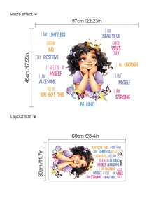 1PC- Wallpaper -[Unicorn, Girl, Elf]Boy Kids Room Decor Home Self-Adhesive Baby Nursery Decor Girl Decor Wallpaper Removable Wall Stickers For Personalized Gifts Wall Decor Living Room, Girls Bedroom, Window Stickers – Cute & Creative Wall Decor For Wall Art Kids Room Decor Bedroom Decor - Multicolor - View 11