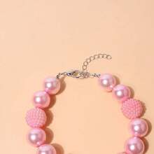 可爱串珠宠物项链，送给宠物爱好者的礼物，情人节礼物 - 粉色 - 查看 4