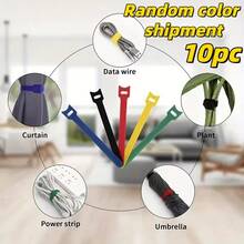 1pcSuitable For Home, Office, Data Line, Headphone Charging Line And Cable Management - Multiple Colors For Easy Recognition | Nylon Material, Need Tools To Organize Wires, Suitable For Home Office, Wall, Ceiling, Floor Wire Fixer - Wire Management System, Cable Protector, Holiday Gift For Wife, Mother[Style So Random Delivery]
