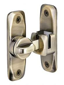 Cerradura de puerta TendenciaBarn 90 180 grados, cerradura de puerta de ángulo recto, bronce, calidad premium - 1 - Ver 1