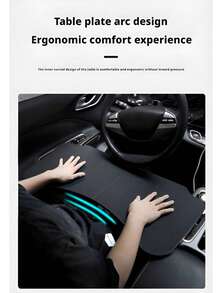 1pc Foldable Car Seat Tray, Leather Material, Fold/Extend Design - Heavy Duty Non-Slip Surface, Practical Car Interior Storage Accessory, One-Click Operation, Space-Saving Folding Table, Suitable For Sedans, SUVs, For Tablets, Laptops, Cups, Food - Car Storage Essential, Convenient For Work, Travel, Dining Out - Ergonomic Workspace, Fits All Vehicle Models, Essential Car Accessory, Ideal Car Storage Solution - Multicolor - View 11