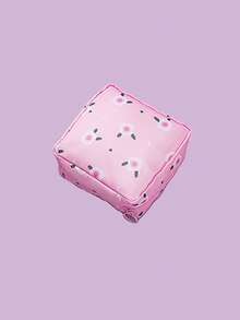 3/1pc Multi-Functional Sanitary Pad Storage Bag, Large Capacity Sanitary Pad Organizer, Tampon Holder, Menstrual Pad Pouch, Portable Cosmetic Bag, Makeup Case, Travel Organizer Accessories, Waterproof Cute Cartoon Pattern Storage Bag, Travel Earphone & Coin Pouch ,Travel Essential Bag - Multicolor - View 18