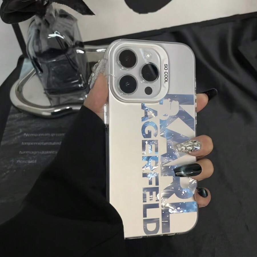 Funda de Teléfono con Logo de Coches de Moda, Compatible con los Modelos 17, 16E, 16, 15, 14, 13, 12, 11 Mini, Pro, Max, Air, X, XR, XSMAX, 8, 7 Plus; Presenta un Diseño de Cubierta Trasera Mate para Prevenir Caídas. - Colores mixtos - Ver 1