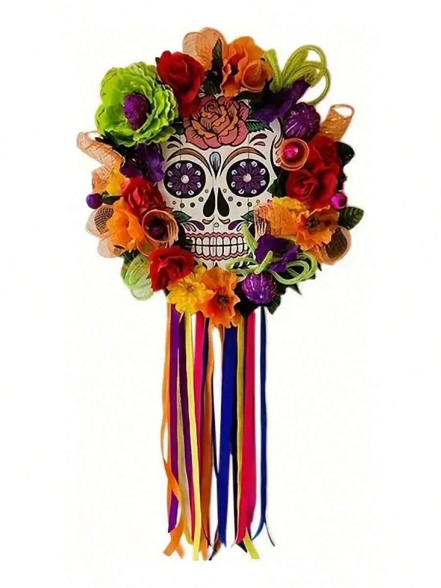 TendenciaHalloween Y Día De Muertos Caléndulas Decorativas De CoronaCalidad premium - llamativo - Ver 1