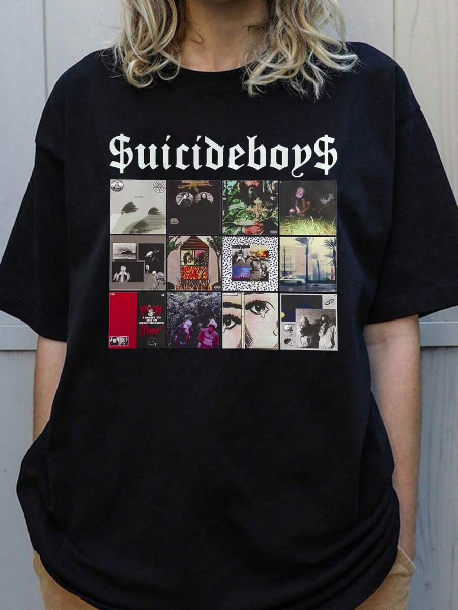 Uicideboys Casual T-Shirt (2) - màu đen - Xem 1