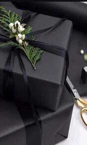 Kraft Paper Roll 12" X 98ft, Black Craft Paper 80GMS For Gift Package_Bouquet Flower Wrapping_Kids Arts Drawing_Bulletin Board_DIY_Box Moving Filler_Shipping Supplies_Table Cover, Unwaxed &Amp; Uncoated - ColorB - View 4