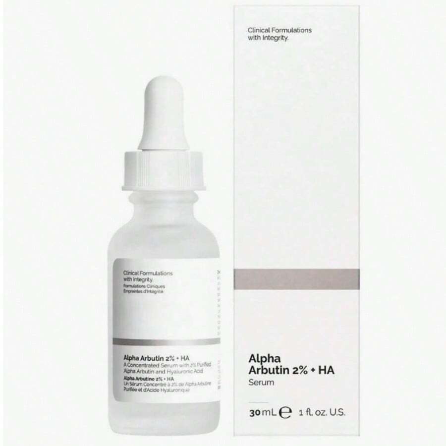Alpha Arbutin 2% + HA Sérum Facial Iluminador 30 ml | Tratamiento para Manchas y Tono Disparejo | Ayuda a Unificar la Piel y Mejorar la Apariencia de Manchas Oscuras | Fórmula con Alfa Arbutina de Alta Concentración y Ácido Hialurónico Hidratante | Ideal para Rutina de Cuidado Facial Día y Noche | Textura Ligera de Rápida Absorción | Sérum Iluminador que Aporta Luminosidad, Hidratación y Apariencia de Piel Más Uniforme | Apto para Todo Tipo de Piel - ALPHA - Ver 1