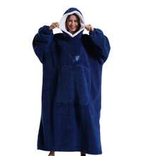 1 chiếc áo khoác có mũ trùm đầu kiêm chăn mặc được, cực dài, kèm túi lớn, unisex, siêu mềm mại và ấm áp, áo nỉ dày dặn có mũ, chăn mặc được sang trọng, đồ ngủ có mũ trùm đầu màu trơn mềm mại với túi lớn, áo hoodie lông cừu trang trí phòng tắm. - Nhiều màu - Xem 5