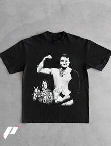 Vintage Robin Williams Bootleg Tee - Movie Lover Streetwear - Black - View 1