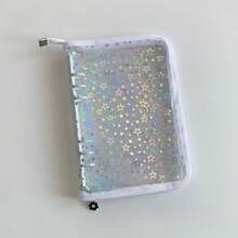 Ins Style Laser Star 6-Hole PVC Binder A5 Zipper Bag Planner Album Storage Star Chasing Notebook - Multicolor - View 10
