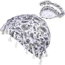 Awegeo 佩斯利花纹编织流苏双层头带，时尚运动户外睡眠发帽 - Turban-Paisley Pattern - 查看 11