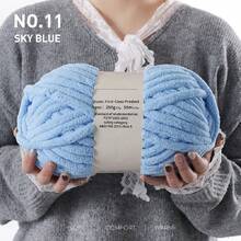 1pc 250g Chunky Dopamine Yarn Skein, Handmade Knitting Scarf, DIY Blanket, Cushion, Non-Shedding - 250 Grams - View 18