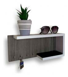 TendenciaPorta Llaves Repisa De Pared Minimalista LlaveroCalidad premium - Gris Cenizo - Ver 6