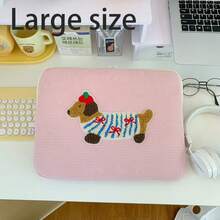 Laptop Bag, Pink Tablet Bag, 11-12 Inch /13-14 Inch /15-16 Inch Computer Bag, IPad Bag, Laptop Bag, Sausage Dog Sticker Laptop Bag, File Bag, Laptop Case, Laptop Bag, 11, 13, 14, 15.3, 15.6 Inch Portable Desktop Computer Bag, Mac Book Tablet Computer Bag 9-11 Inch IPadAir 4 5 Pro11 Mini 5 6 IPad Bag Shockproof Bag - Pink - View 13