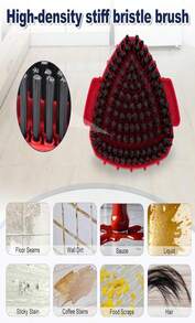 Scrubber Mop Head For Ocedar, Upgrade Scrub Brush For Ocedar, Spin Mop Scrub Brush Head For Ocedar RinseClean 2-Tank, More Bristles Scrub Brush Attachment For Bathroom, Deck, Kitchen Floor Cleaning - ColorA - 查看 2