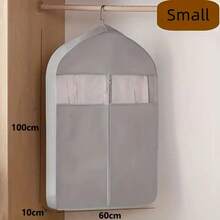 [3D Dust Cover] Polyester 3D Garment Dust Cover, Hanging Transparent Dust Bag With Zipper Closure Organizer, Suitable For Dresses, Suits, Jackets Wardrobe Storage Bag, For Wardrobe Organization - Multicolor - View 8