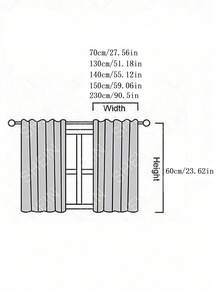 1 chiếc rèm cửa sổ nửa cánh thêu họa tiết dễ thương, không cần khoan, thích hợp cho nhà bếp, quán cà phê, ban công. - Nhiều màu - Xem 2