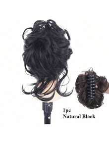 优雅卷发髻发型，时尚蓬松发垫，加长发髻，凌乱花朵发髻夹，自然蓬松发圈，适合长发女性，假发套装，马尾发夹 - 轻松夹成发髻，瞬间打造蓬松造型，女士秋冬假日装扮发饰，时尚爪夹，优雅发爪，休闲发夹，美发夹，花朵发夹，夏季海滩度假 - 彩色 - 查看 12