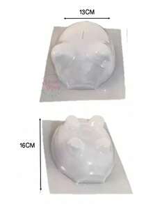 TendenciaMolde De Cerdito Para Alcancías Gde 16.5x13.5x14.5 Cm Yeso Cerdito BlancoCalidad premium - 1 - Ver 3