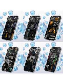 Funda de teléfono Ghost compatible con iPhone 17, 16, 15, 14, 13, 12, 11 Plus, Pro, Max, Plus, E, Air, Mini, cubierta transparente, funda compatible con iPhone 17 Pro, 17 Pro Max, 17 - Z6 - Ver 1