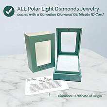 Polar Light Signature Canadian Diamond Charm Bracelet In .925 Sterling Silver - Choice Of Rolo Or Paperclip Style Chain