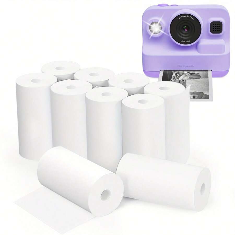 Mini Instant Camera Refill Print Paper Rolls Coreless ThermalPrint For 57mm Portable Mobile Receipt Photo Printer - Multicolor - View 1