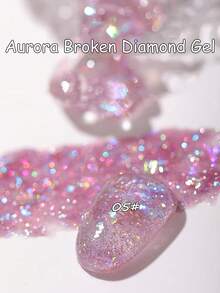 MISS SHAKA 10毫升Y2K指甲闪粉凝胶指甲油，超闪亮铂金亮片，高端潮流反光水钻美甲用品，圣诞美甲 - 彩色 - 查看 22