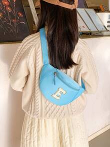 儿童腰包，春夏新款简约百搭腰包，男女童休闲运动胸包，DIY贴纸包，迷你胸包，可爱收纳包，女孩钱包，旅行包，斜挎包 - 彩色 - 查看 6