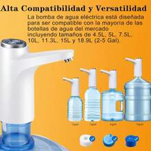 Playbox Electronics Dispensador De Agua Automático Para Garrafón Eléctrico - Recargable USB Ideal para Hogar Y Oficina PLAYBOX PB29 - Blanco - Ver 5