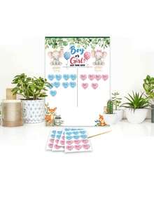 Gender Reveal Party Poster, Baby Shower Decorations, Suitable For Boy Or Girl, Anniversary Gift, Birthday Party Decor, Wedding Gift, Bridal Shower Voting Poster - Shape - View 4