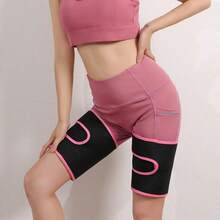 Moisture-Wicking Quick-Dry Compression Thigh Support Band, Ergonomic Design, Comfortable Elastic Adjustable Strap, Ensures Secure Fit For Daily Fitness, Running And Training - Multicolor - View 5
