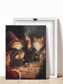 1 Tranh in hình mèo vui nhộn đang chơi đùa, tranh trang trí tường hình mèo phù thủy huyền ảo, tranh game hoặc quà tặng cho người yêu mèo, tranh in hình mặt trời và trăng lưỡi liềm cổ điển, tranh nghệ thuật thập niên 90, quà tặng lễ hội, trang trí phòng ngủ, phòng khách, văn phòng, nhà bếp, tranh nghệ thuật treo tường, trang trí nhà cửa, trang trí phòng, tranh canvas, tranh áp phích, tranh treo tường có khung, khung tùy chọn - Nhiều màu - Xem 13