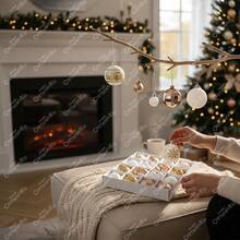 TendenciaPaq 44 Adorno Árbol Navidad Esfera Estrella Blanco Dorado Blanco DoradoCalidad premium - Blanco - Ver 11