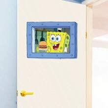 1PC SpongeBob SquarePants Wall Sticker (10x15CM), DIY Art Craft Decorative Sticker, Party Gift. Suitable For All Seasons, Including Birthday Parties, Holiday Surprise Gifts, Weekend Parties And Back-To-School Gifts. - Multicolor - View 6