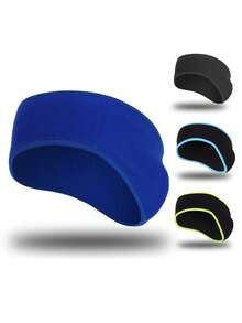1pc Outdoor Fleece Headband, Windproof Warm Ear Warmer For Cycling, Running - Multicolor - View 3