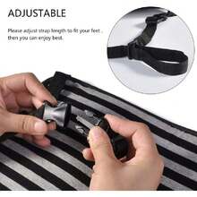 Hamaca de Reposapiés Ajustable para Viaje y Oficina - Suministros para Interiores del Automóvil - Reposapiés de Tela para Avión,37543611 - Multicolor - Ver 5