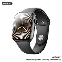 Reloj inteligente multifunción REMAX WATCH27 de aleación de zinc con monitoreo de salud, acceso a llamadas Bluetooth y control de acceso NFC - Negro brillante - Ver 6