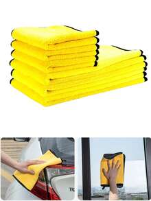 Thick, Super Absorbent Microfiber Cleaning Towel, Multi-Functional Quick-Dry Cleaning Cloth, Suitable For Kitchen Cleaning, Car Cleaning, Pet Hair Drying And Cleaning, Applicable To Living Room, Kitchen, Bathroom, And Other Household Cleaning And Kitchen Essential - Multicolor - View 4
