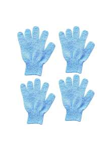 1/2/4/10PCS SPA Massage Exfoliating Blue Gloves, Suitable For Women's Shower Body Scrub Medium Exfoliating Gloves - Blue - View 13