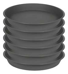 TendenciaKit Paquete Tarea Pesada De 6 Base Plato Para Maceta 30cm Gris Oscuro Gris OscuroCalidad premium - Gris Oscuro - Ver 3