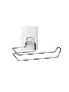 1pc Bathroom Toilet Paper Holder With Weighted Base, Freestanding Toilet Paper Rack, Stainless Steel Paper Towel Holder, Kitchen Bathroom Tissue Roll Dispenser, Modern Toilet Paper Stand, Marble Base