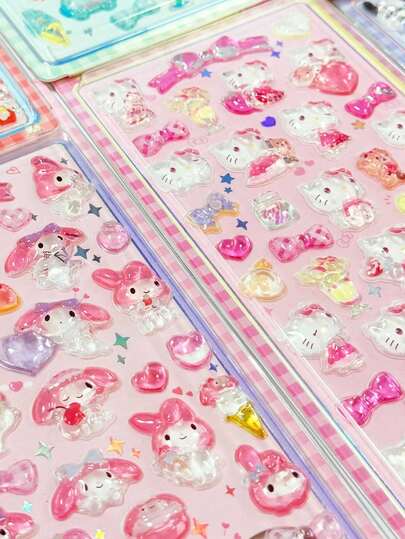 Cute Cartoon Cat Stickers - Waterproof And Durable PVC Material, Suitable For Water Bottles, Laptops, Phones, Skateboards, Guitars, Luggage, Scrapbooks, Helmets And Other Accessories | Optimistic Cat Design