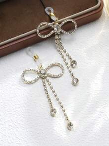 高品质水钻蝴蝶结流苏乳链闪亮身体饰品