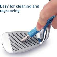 Golf Club Groove Sharpener, Groove Repair Tool And Cleaner, Suitable For Drivers And Irons - Produces Optimal Backspin - Fits U-Shaped And V-Shaped Grooves - Multicolor - View 7
