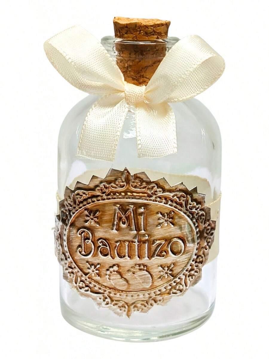 Tendencia12 Botellita Vidrio Con Corcho 50ml BautizoCalidad premium - 1 - Ver 1
