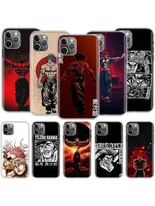 BAKI Hanma Yujiro Anime Phone compatible with Apple  12 13 Mini 15 Pro Max 11 Pro 14 Plus 16 Pro Max 16E Case Shell Cover Clear TPU P, Cover compatible with  17 pro hülle,  17 pro max hülle,  17 hülle,  16 pro hülle - ZA515-4 - Übersicht 3
