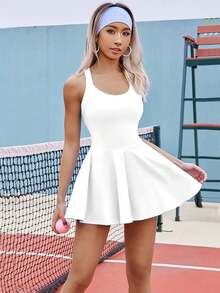 Women Active Dresses - White - View 1